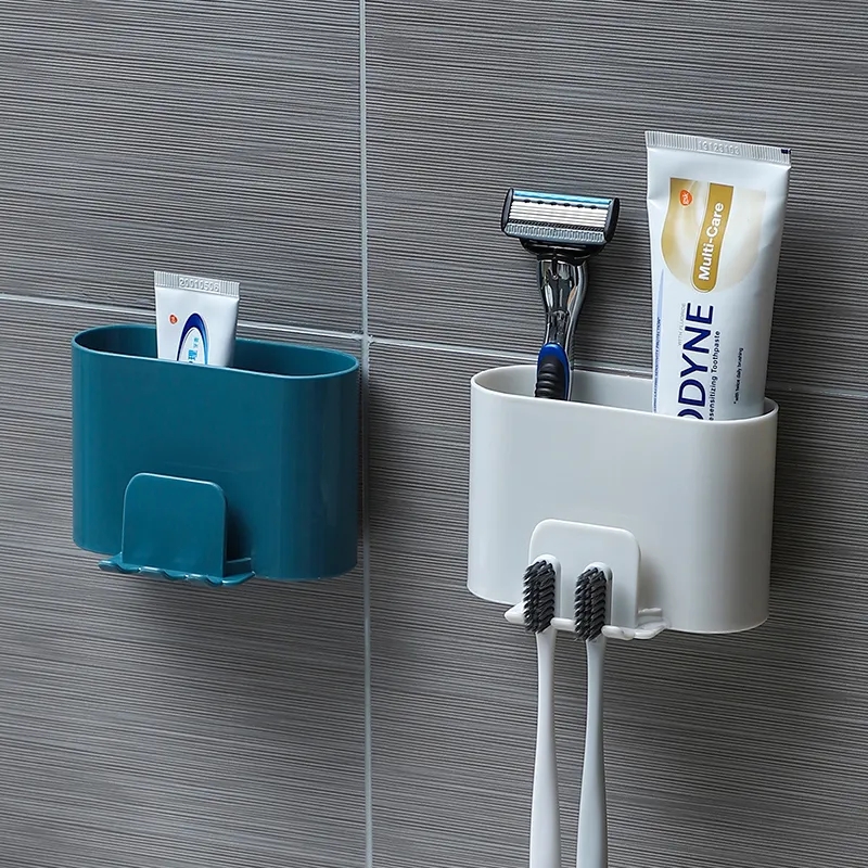 家用牙刷置物架墙式打孔