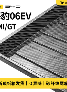 适用于比亚迪海豹06EV/DMI/GT后备箱垫子碳纤纹尾箱垫防脏TPV专用