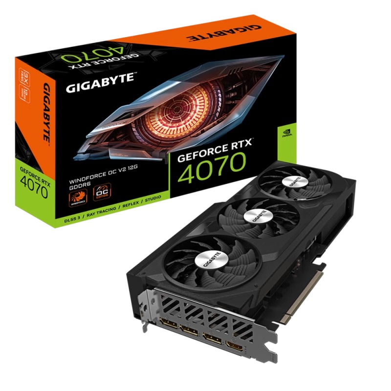 【顺丰到付】技嘉RTX4070风魔OC12G智能游戏显卡GDDR6 12GB
