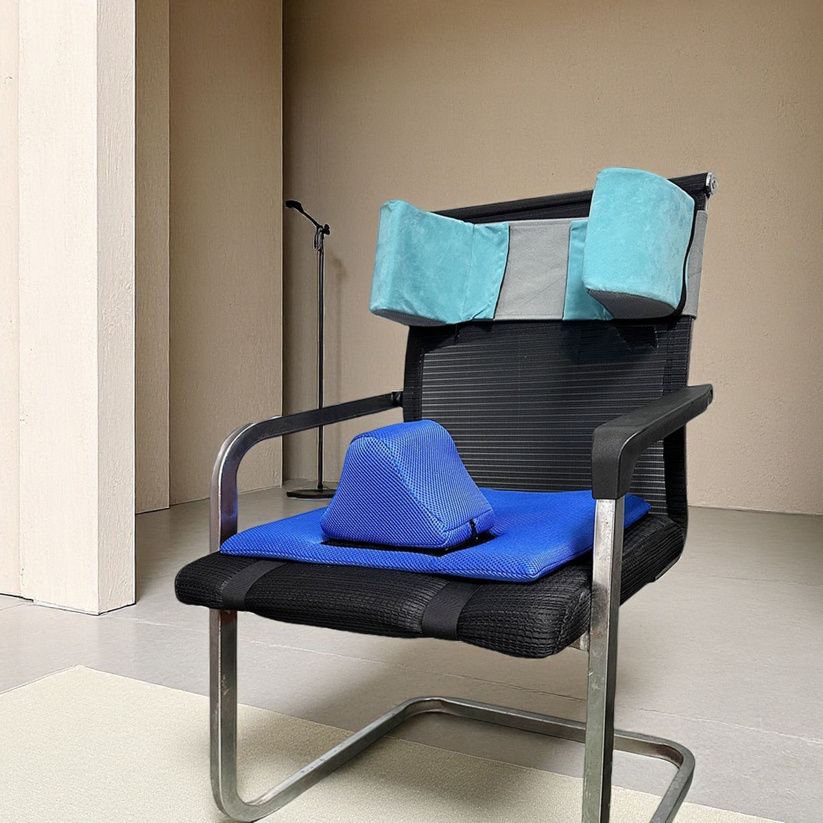 轮椅坐垫限位器防翻防摔保护老人轮椅安全防护套装轮椅防侧枕