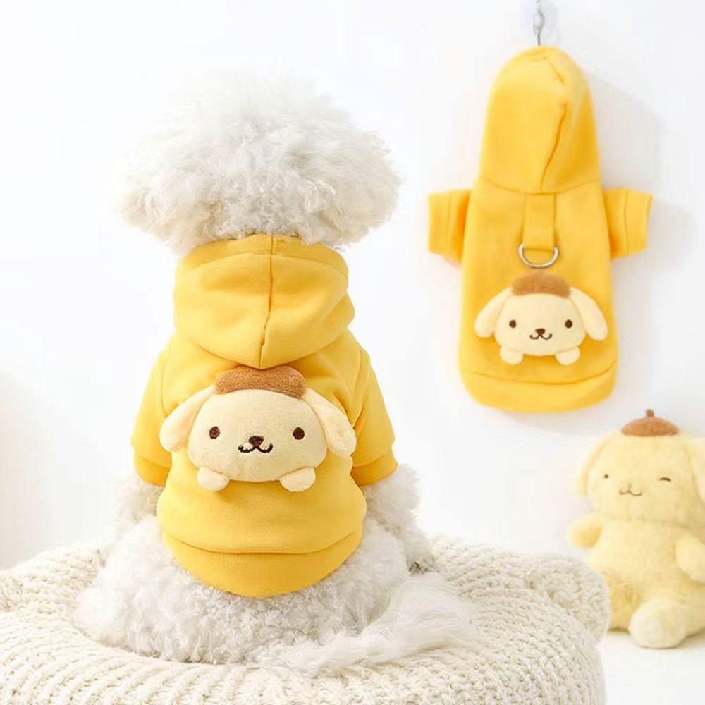 宠物连帽卫衣秋冬保暖狗衣服带牵引绳环牛奶丝套头猫咪衣服三丽鸥,宠物/宠物食品及用品,狗宠物服装/雨衣,淘宝优惠券,粉丝福利购,淘宝优惠卷