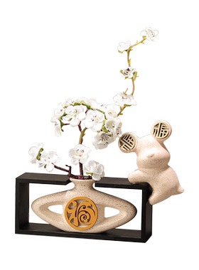 皇林世家陶瓷摆件新中式客厅福字