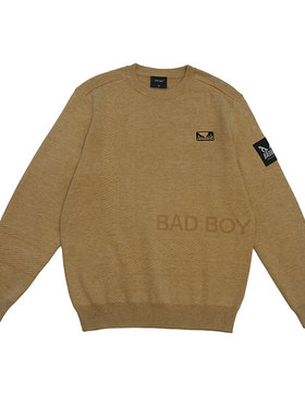 【辰大嗓严选214】BAD BOY男装合体圆领长袖线衫BYW888214
