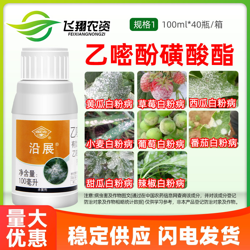 25%乙嘧酚磺酸酯 国光沿展草莓月季甜瓜西瓜辣椒白粉病农药杀菌剂