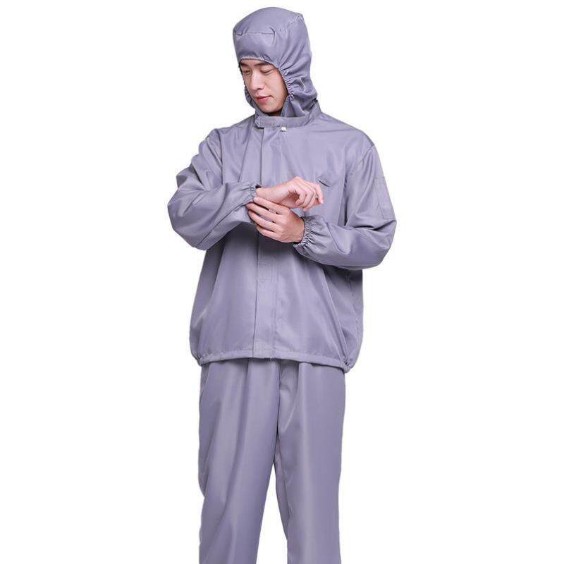 防静电工作服分体连帽无尘服网格儿童演出服