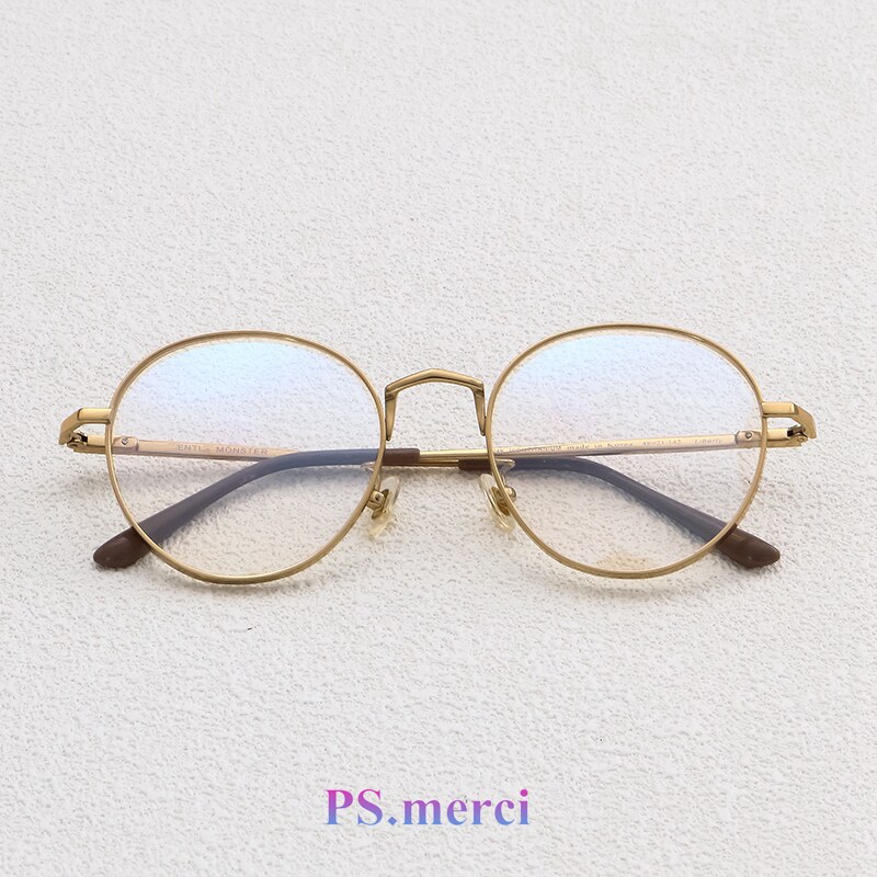 Ps.merci 复古文艺大圆眼镜架