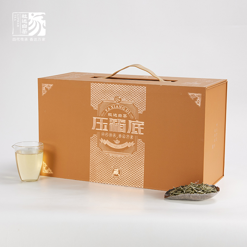 粒达福鼎白茶旗舰店2022年压箱底正宗磻溪白毫银针500gx2箱礼盒装
