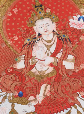 D96菩萨Bodhisattva唐卡绘画高清电子图片喷绘临摹素材