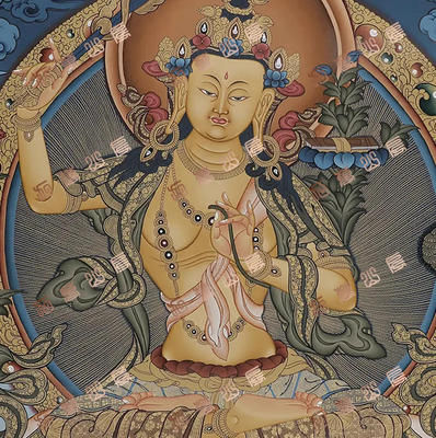 D24菩萨Bodhisattva唐卡绘画高清电子图片喷绘临摹素材