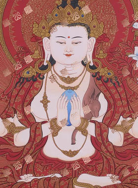 D132菩萨Bodhisattva唐卡绘画高清电子图片喷绘临摹素材