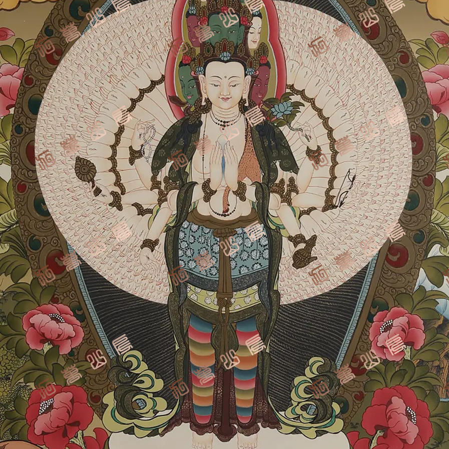 D81菩萨Bodhisattva唐卡绘画高清电子图片喷绘临摹素材
