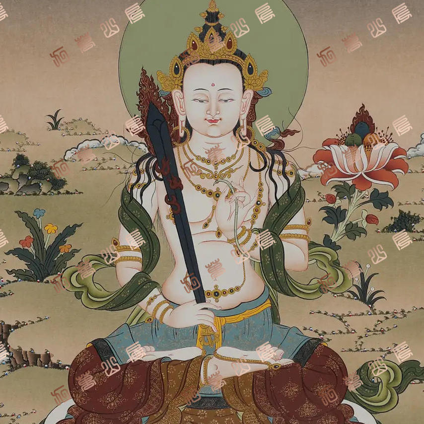 D33菩萨Bodhisattva唐卡绘画高清电子图片喷绘临摹素材