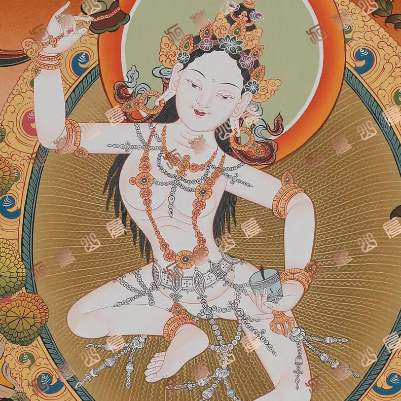 D10菩萨Bodhisattva唐卡绘画高清电子图片喷绘临摹素材