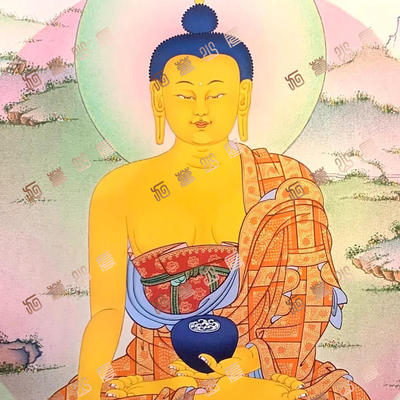 B5佛陀buddha唐卡绘画高清电子图片喷绘临摹素材