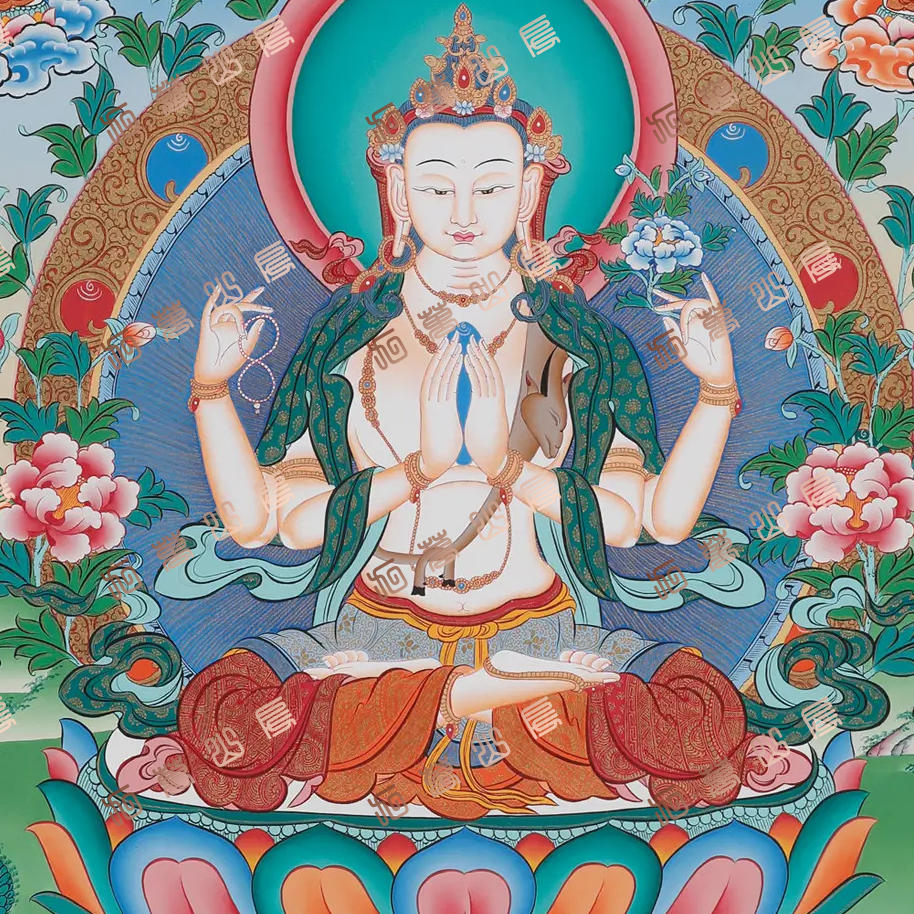 D26菩萨Bodhisattva唐卡绘画高清电子图片喷绘临摹素材