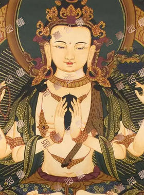 D189菩萨Bodhisattva唐卡绘画高清电子图片喷绘临摹素材