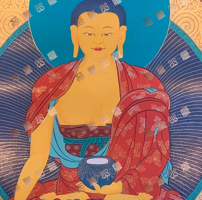 B10佛陀buddha唐卡绘画高清电子图片喷绘临摹素材