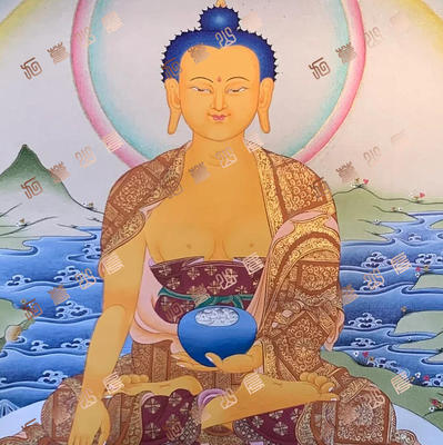 B14佛陀buddha唐卡绘画高清电子图片喷绘临摹素材