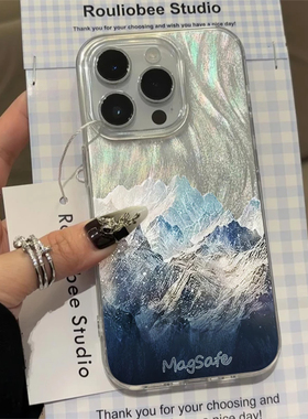 白昼雪山适用iPhone16promax手机壳苹果15/14/13/12pro高级11新款vivox200华为小米红米note14oppo荣耀一加