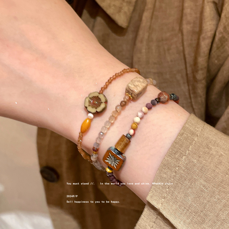 吉祥如意~新中式天然石串珠手链