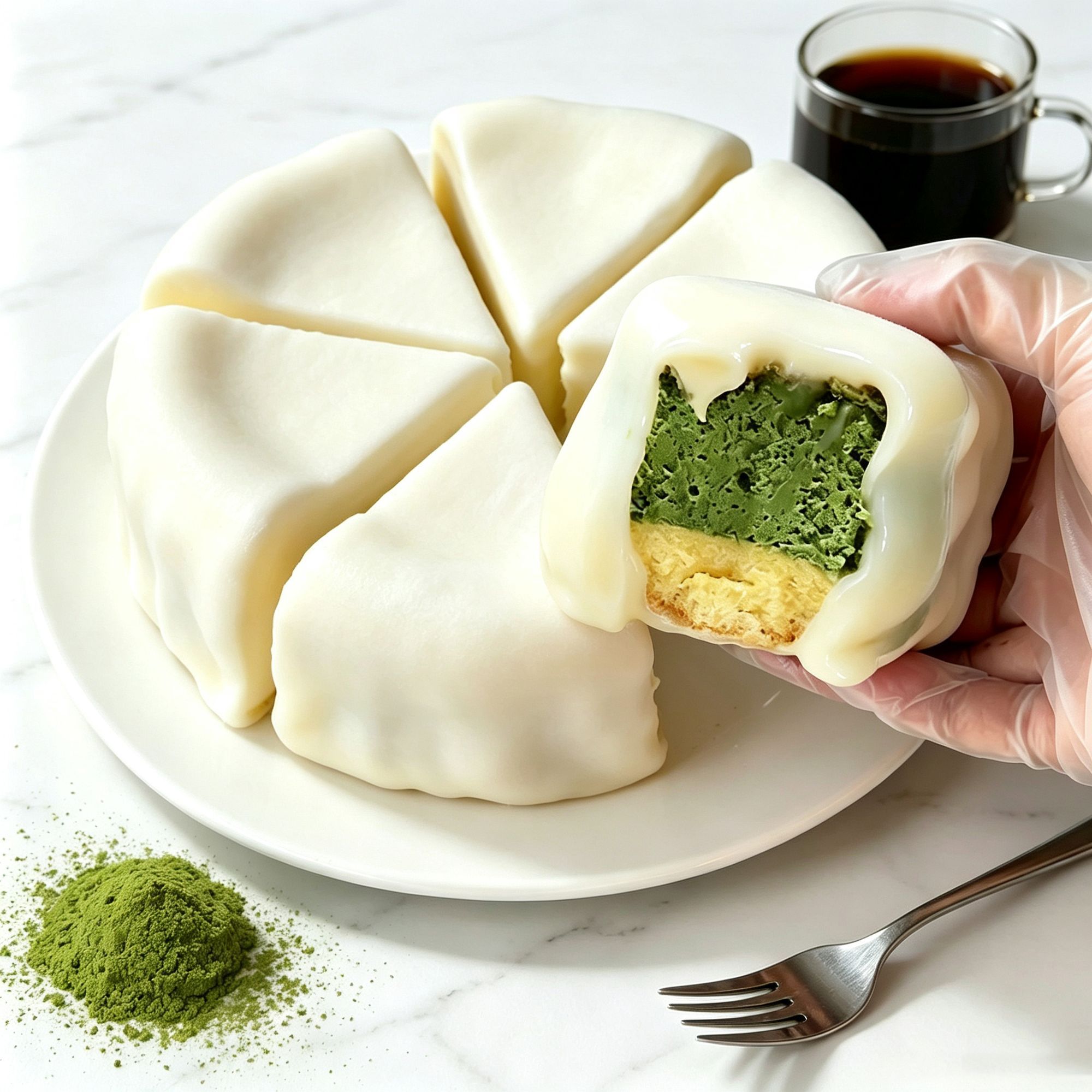 七年五季麻薯巴斯克蛋糕半熟抹茶芝士奶酪巧克力乳酪600g*2盒装