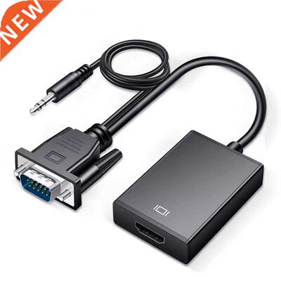 1080P VGA To HDMI-compatible Converter Adapter Cable for PC