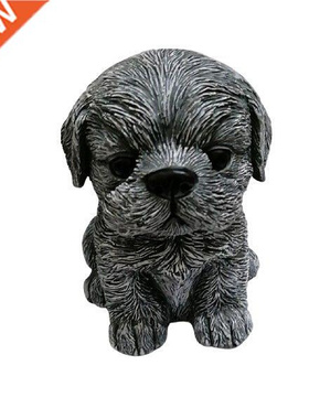 Garden Ornament Cartoon Dog Shape Resin Statue Craftwork