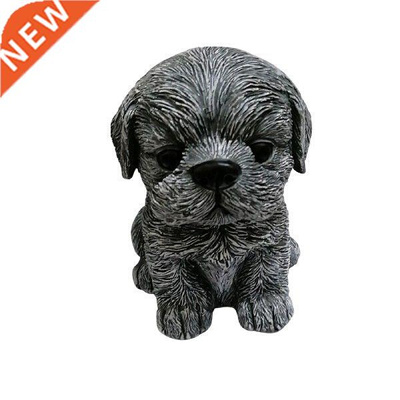 Garden Ornament Cartoon Dog Shape Resin Statue Craftwork
