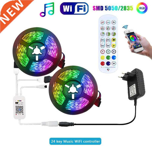 Music Wifi Smart LED Strip Control RGB Lig 2835 5050 5m/10