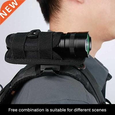 Tactical 360 Degree Flashlight Pouch Holster Rotary Torch Ca
