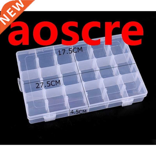 18 Grid Plastic Storage Box Case large size Home Jewellery C
