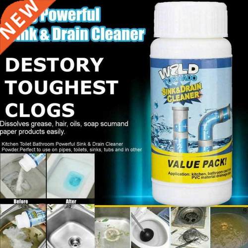 Kitchen Pipe Dredging Cleaner Pipe Powder Sink Drain Bottle
