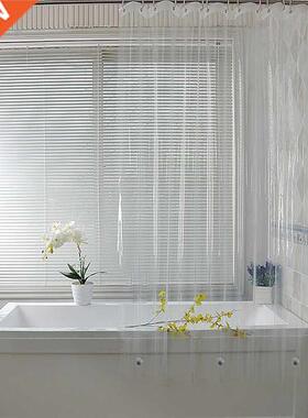 Clear Shower Curtain Waterproof White Plastic Bath Curtains