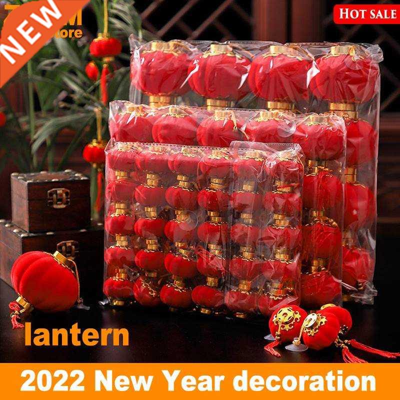 2022 Red Lanterns Chinese New Year decoration door Pendant