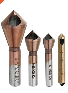 M5 Cobalt Countersink Drill Bit 1-4/2-5/5-10/10-15mm Deburr