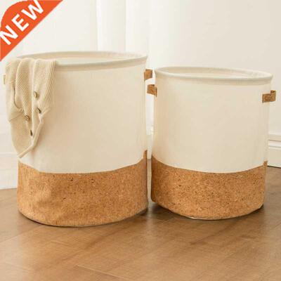 Tyvek laundry basket canvas Toy Storage Box Splice flexible