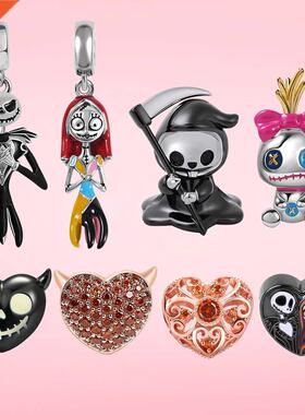 925 erling silver charm Halloween Jack Dangle charm Fright