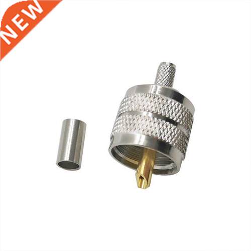 5Pcs UHF PL259 PL-259 Crimp Male Plug Solder RF Coax Connect