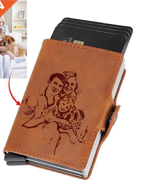 Personalzed Custom Photo Men Wallet Money Bag Rfd Male Car