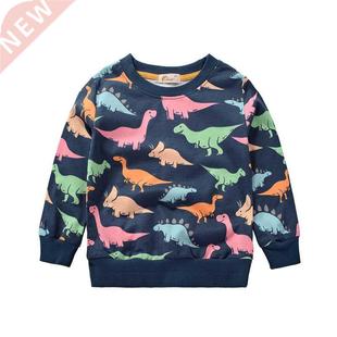 Cartoon Dinosaur Boys Sweatshirts for Little Kids Hoodies Cl