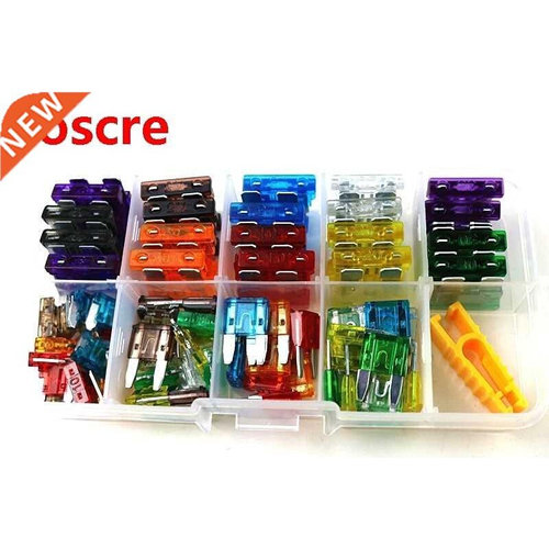 108PCS Zn Alloy Assorted Car Motorcycle Medium Blade Fuse Au