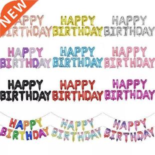 13Pcs Happy Birthday Balloons Foil Letter Balloon Birthday