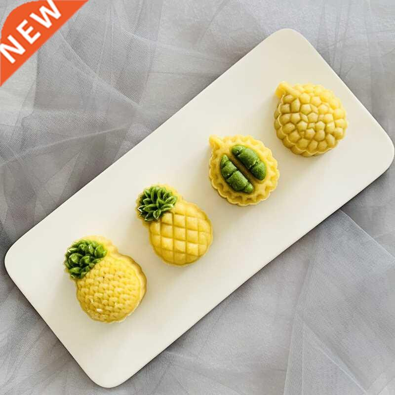 P82C Mooncake Mold 50g Cookie Cutter with 3D Durian Stamps