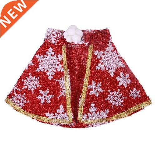 Chrimas Dog clothes Cat Cape Snowflake ripe Pet Cat