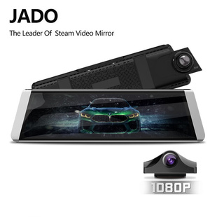 JADO D800s X7 Dash Cam Stream Rearview Mirror LDWS GPS Track