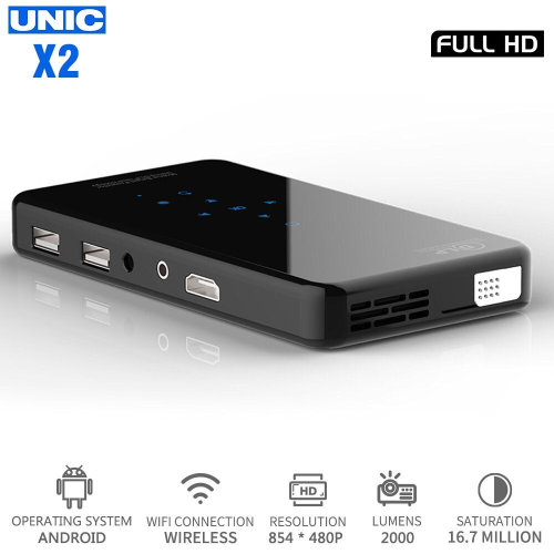 X2 LED Full HD Mini Projector 1080P HDMI USB DLP Home Theate