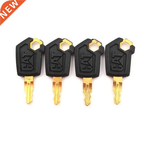 4PCS/lot Black & Gold Key Excavator Cab Key Parts For 5P