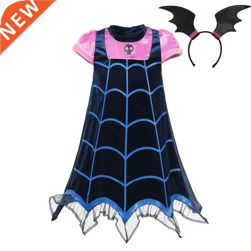 VOGUEON Girl Vampire Cosplay Costumes Children Summer Vampir