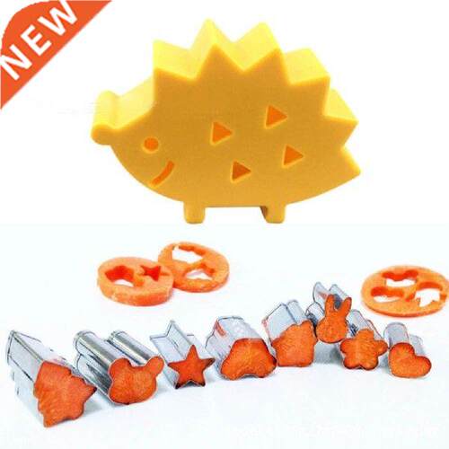 New 10pcs Fruit Cookie Cutter Mold Hedgehog Box Design Mini