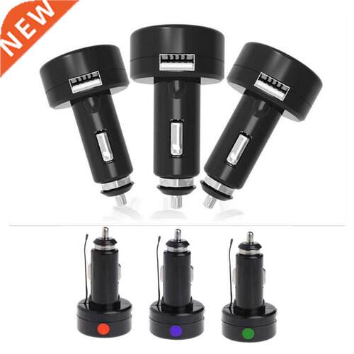 3 in 1 Multifunction Car Voltmeter USB Charger LED DC Voltag